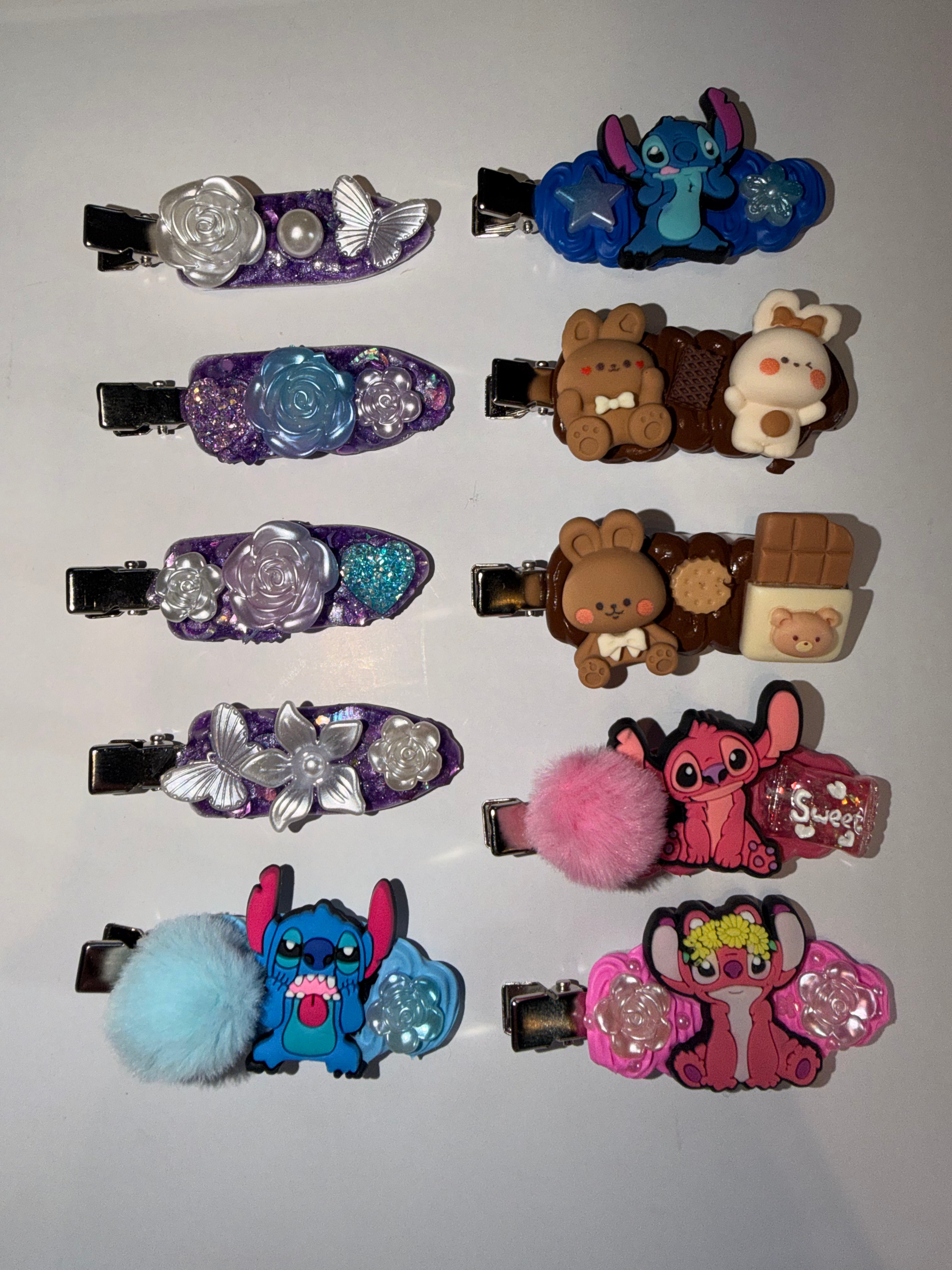Barrettes personnalisé cheveux