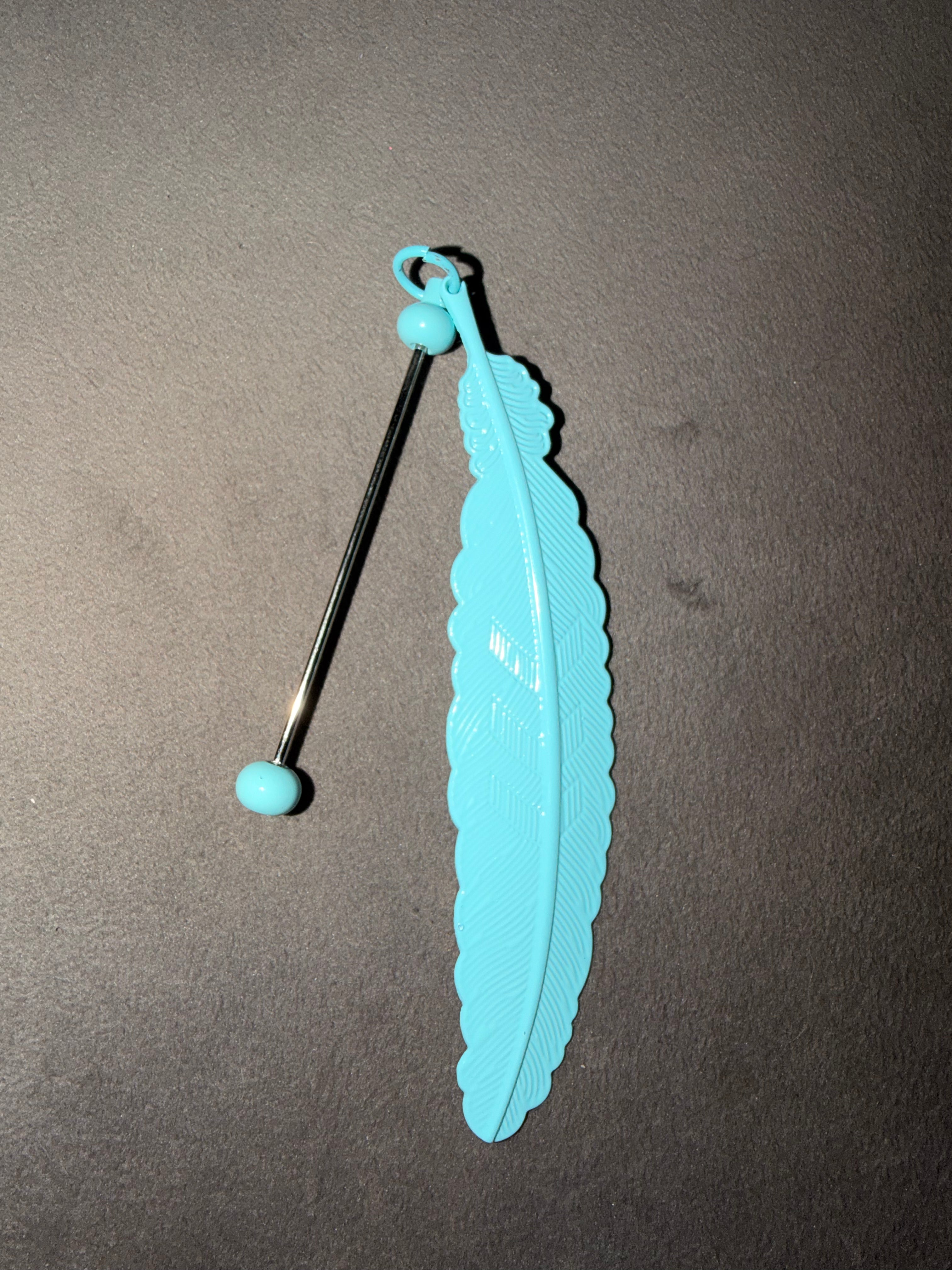 Marque page à personnaliser turquoise clair