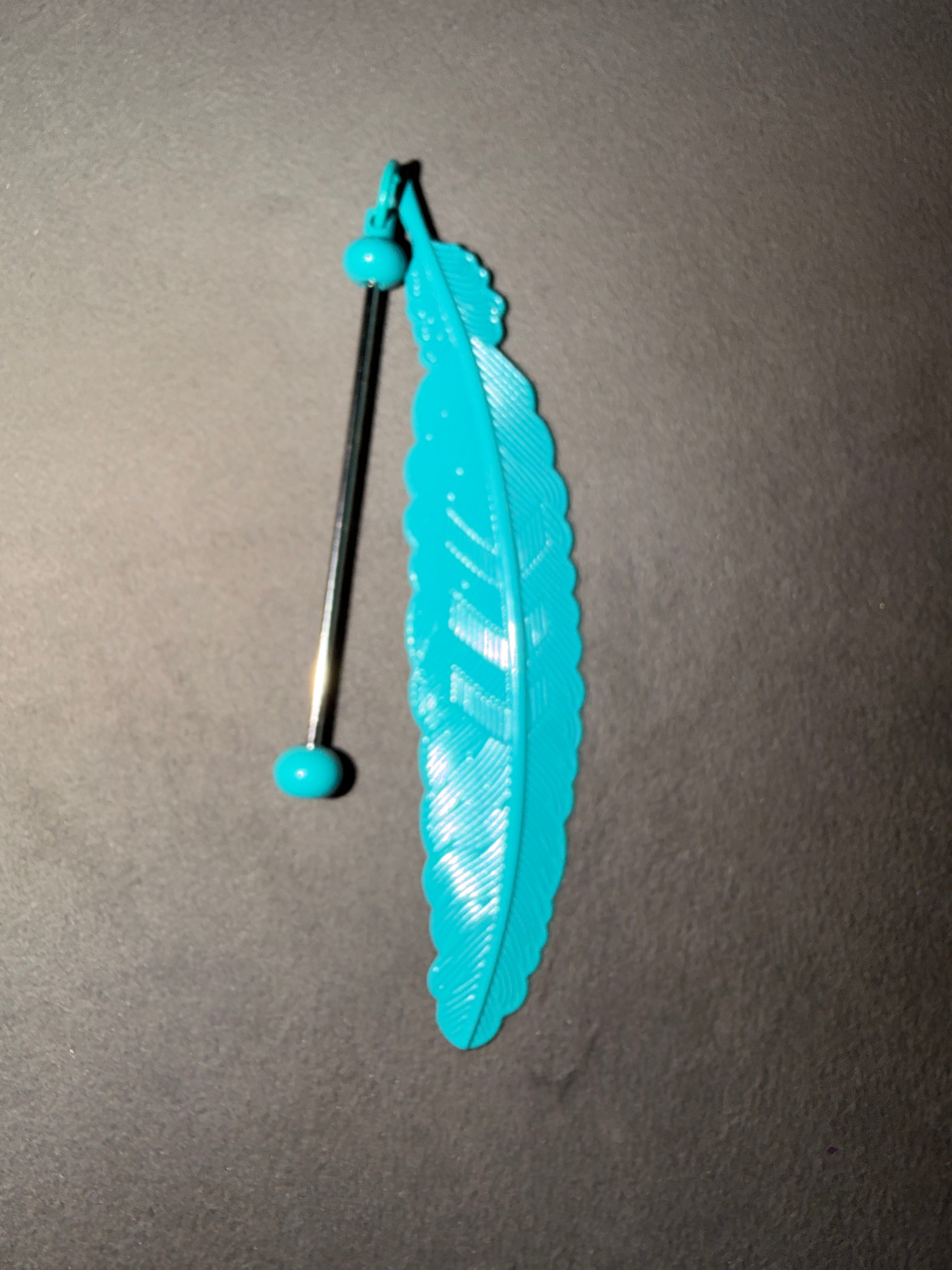 Marque page à personnaliser turquoise