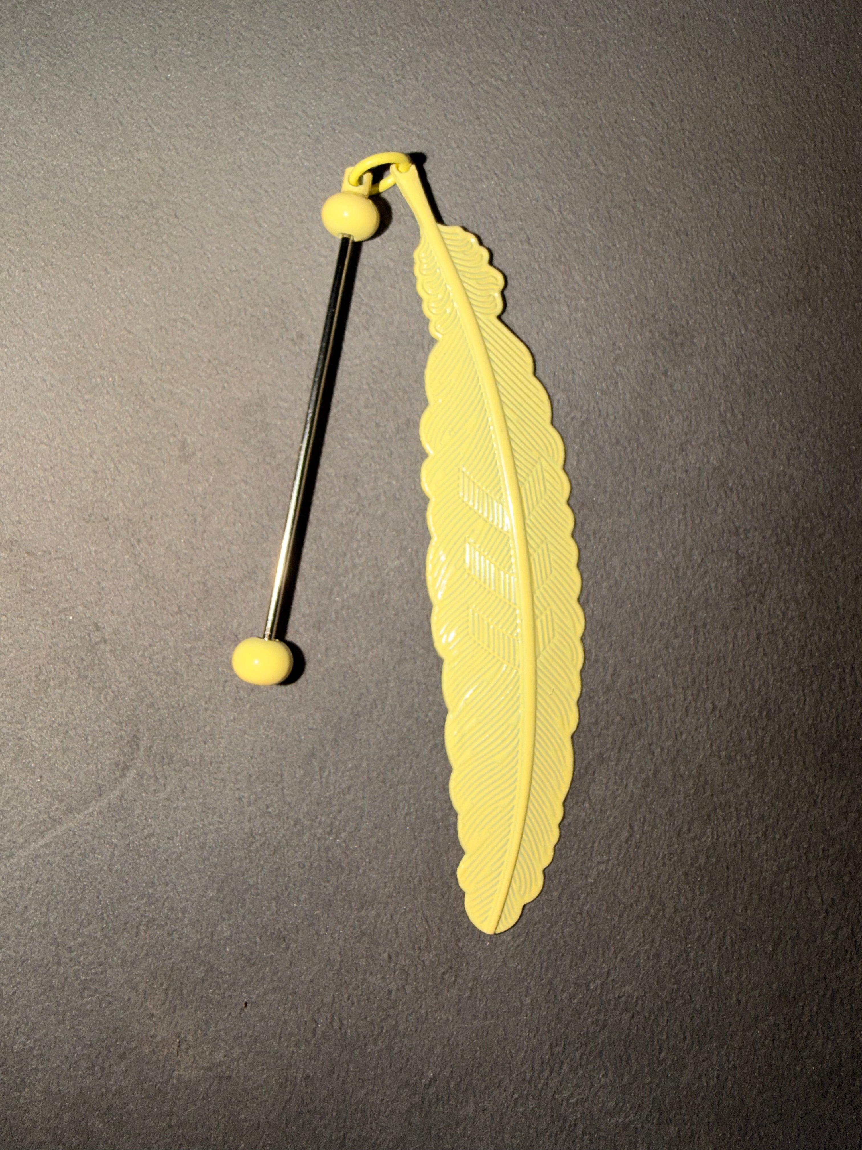 Marque page à personnaliser jaune